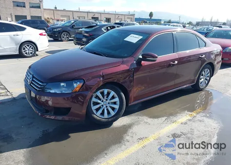 2013 Volkswagen Passat S z USA, uszkodzony, nr VIN 1VWAH7A34DC087904